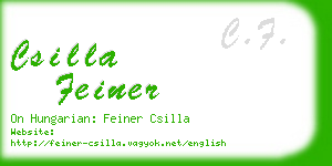 csilla feiner business card